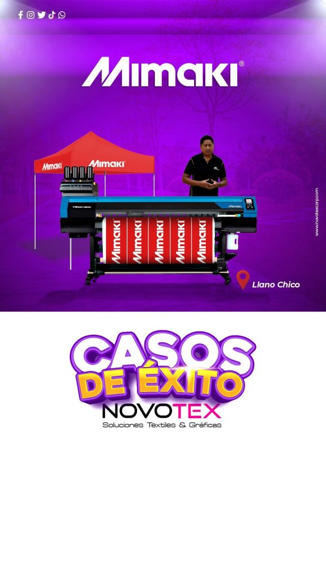 : Cada día son más los productores de #sublimación en el Ecuador que confían todo su trabajo a una Mimaki y a nosotros como empresa. ¿Qué estás esperando para dar el siguiente paso? 🤝🏼🖨️☑️
.
.
.
¡Te ayudamos con los colores más precisos de sublimación! 📊
.
.
.
➡️ ACEPTAMOS TU PLOTTER COMO PARTE DE PAGO, ¡Contáctanos ya! ☑️
.
.
.
Teléfonos: 099-721-1795 - 099-829-7488 📲
Correo: gcomercial@novotexcorp.com
Nuestro Showroom: Anonas N54-52 y Pedro Guerrero, Quito📍
.
.
Líderes en sublimación textil en el Ecuador
Insumos y repuestos originales,
Somos Novotex 🤝🏼